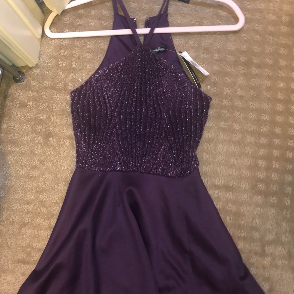 David’s Brindle purple fancy dress
